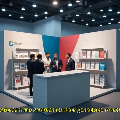 dekorasi stand pameran outdoor bondowoso murah